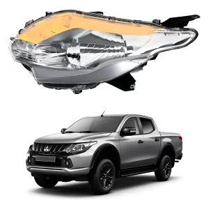 Óptico Izquierdo Fondo Cromado Mitsubishi L200 2016-2018