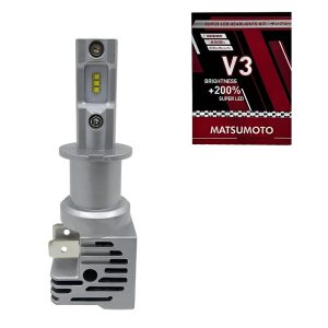 Set de Ampolletas V3 Microtecnología con Disipador Turbo 6000LM