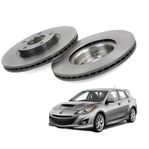 Set de 2 Discos de Freno Traseros Mazda 3 2008-2013