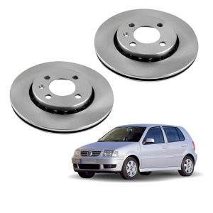 Set 2 Disco Freno Delantero Volkswagen Gol G3 2000 Al 2009