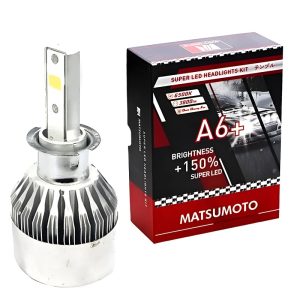 Kit Ampolletas Led H3 7600lm A6+