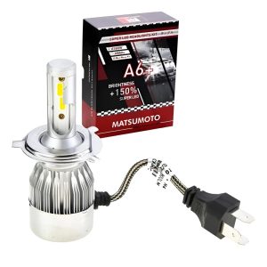 Kit Ampolletas Led H4 7600lm A6+