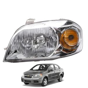 Foco Óptico Izquierdo Chevrolet Aveo Sedán 2007 Al 2016